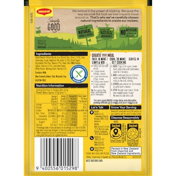 Maggi Dry Recipe Bases Beef Stroganoff 41g
