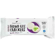 Ceres Organics Brown Rice Crackers Chia 115g