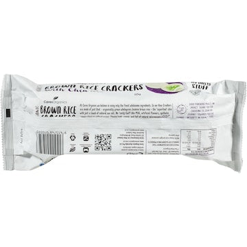 Ceres Organics Brown Rice Crackers Chia 115g