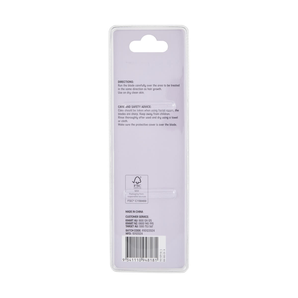 OXX Cosmetics 2 Pack Facial Razors - Purple