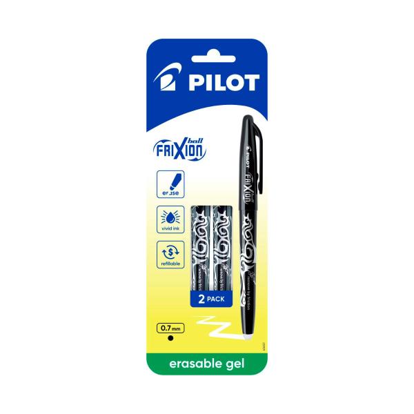 PILOT FRIXION BALL BLACK 2 PACK