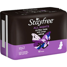 Stayfree Ultra Thin All Nights Pads With Wings 10 pack