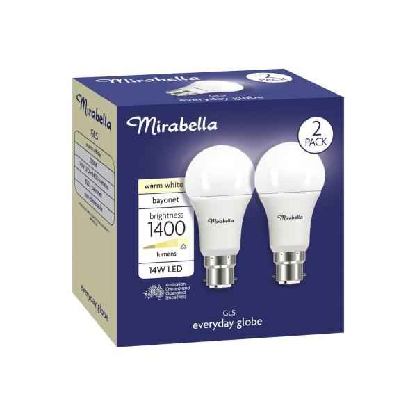 Led Gls BC 14W 1400LUM 2700K Warm White