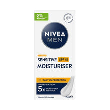 NIVEA MEN SENSITIVE PROTECTIVE MOISTURISER SPF15 75ML
