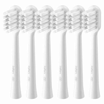Laifen Gum Care Universal Brush Head 6 Pack White