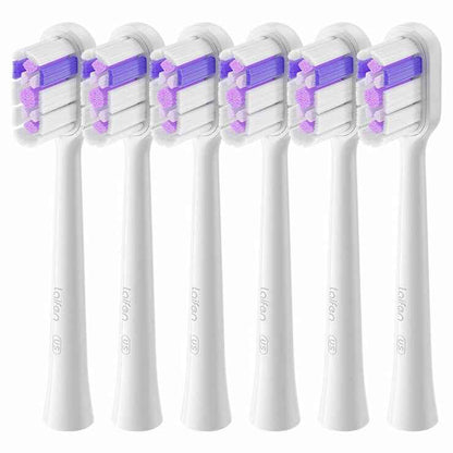 Laifen Ultra Whitening Universal Brush Head 6 Pack Purple