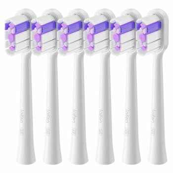 Laifen Ultra Whitening Universal Brush Head 6 Pack Purple