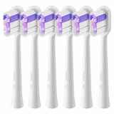 Laifen Ultra Whitening Universal Brush Head 6 Pack Purple