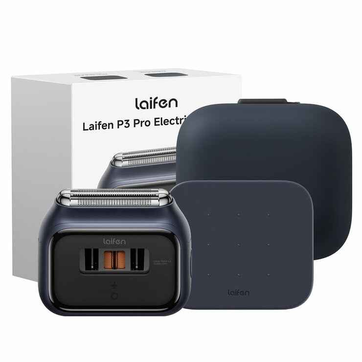 Laifen P3 Pro 3-Blade Electric Shaver Gift Box Royal Blue
