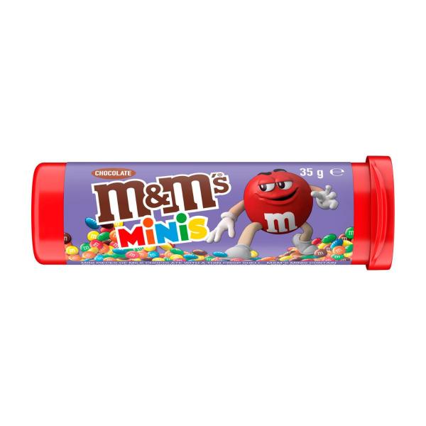 M&M'S MINIS MILK CHOCOLATE TREATS TUBE 35G