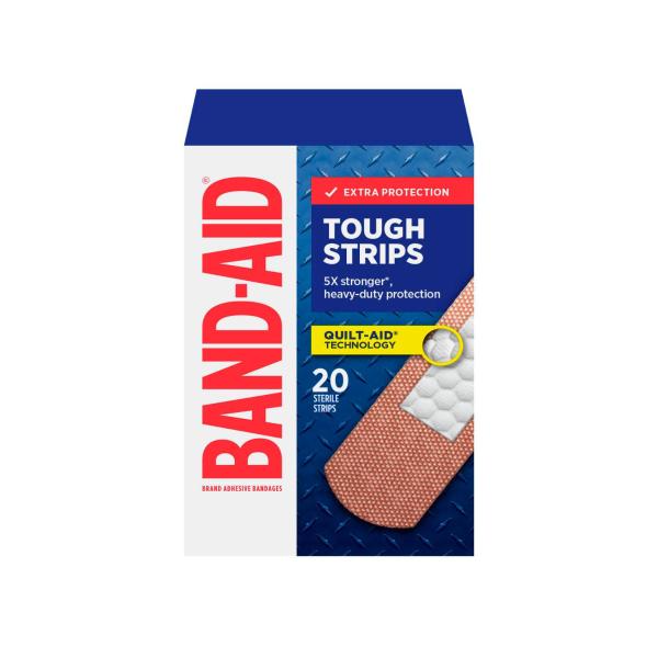 BAND AID TOUGH STRIPS:REGULAR:.:20 PACK