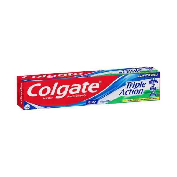 COLGATE TRIPLE ACTION TOOTHPASTE 80G 