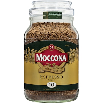 Moccona Freeze Dried Instant Coffee Espresso Style Bold & Intense 400g