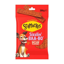 SCHMACKOS DOG TREAT STRAPZ BBQ LAMB 200 GRAM