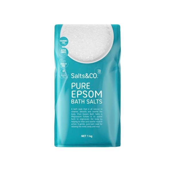 SALTS & CO PURE EPSOM BATH SALTS 1KG