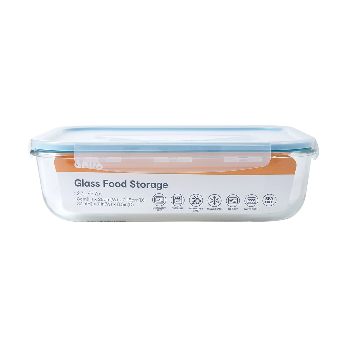 2.7L Glass Food Storage