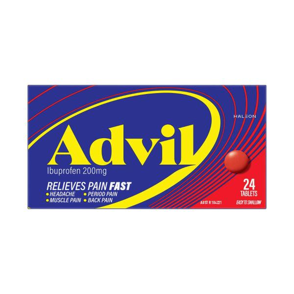 ADVIL IBUPROFEN PAIN RELIEF TABLETS 24PK