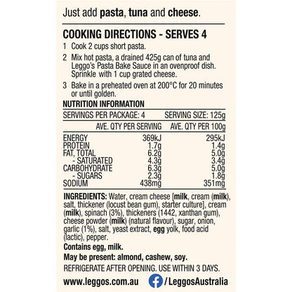 Leggo's Tuna Bake Pasta Sauce 500g