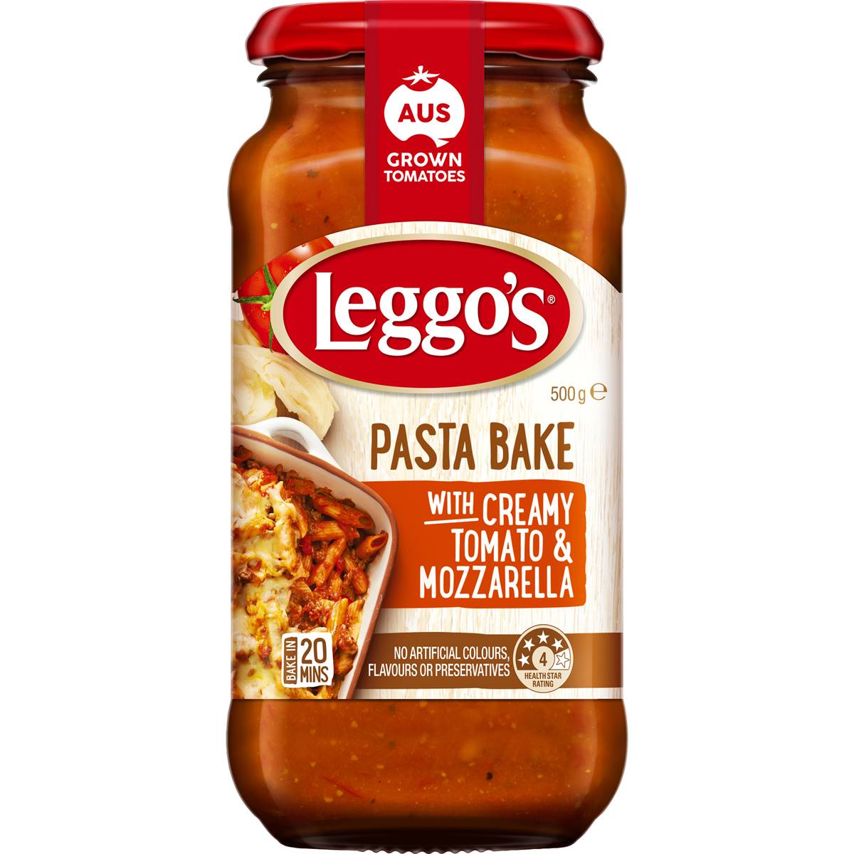 Leggo's Creamy Tomato & Mozzarella Pasta Bake Sauce 500g