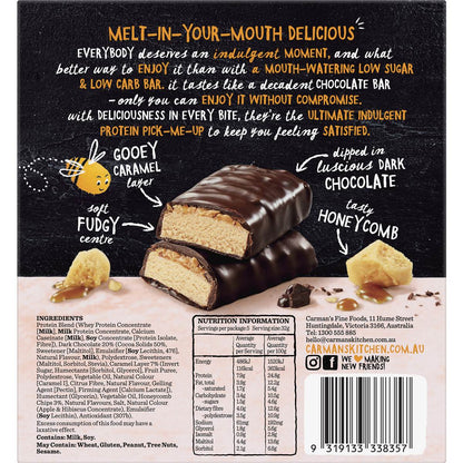 Carman's Low Sugar Low Carb Bar Honeycomb Whip 160g