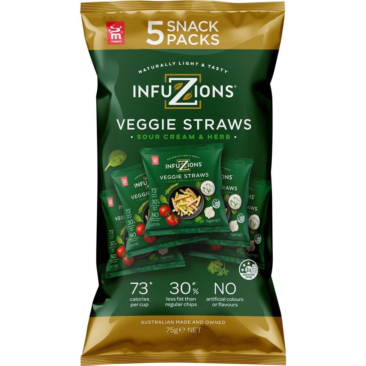 Infuzions Veggie Straws 5 Pack
