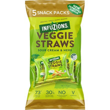 Infuzions Veggie Straws Sour Cream & Herb 5 pack