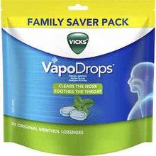 Vicks VapoDrops Original Menthol Lozenges 70 pack