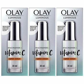 Olay Luminous Niacinamide And Vitamin C Super Serum 3 x 30ml