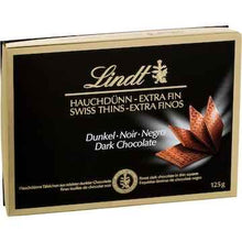 Lindt Swiss Thins Dark Chocolate Box 125g