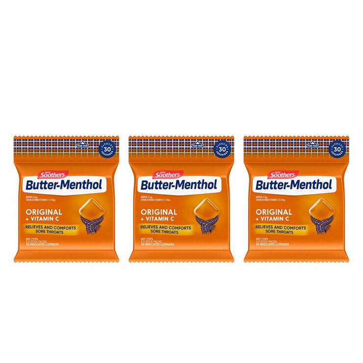 Nestle Soothers Butter-Menthol 90 Lozenges