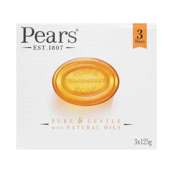 Transparent Soap With Natural Oils 3X125g