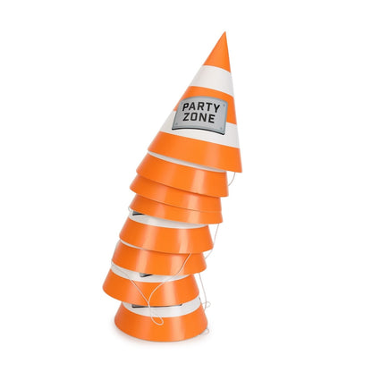 8 Piece Construction Party Hats