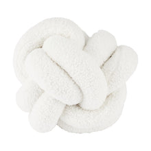 Knot Boucle Cushion - White