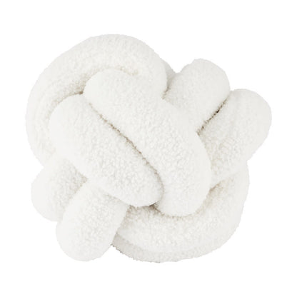 Knot Boucle Cushion - White