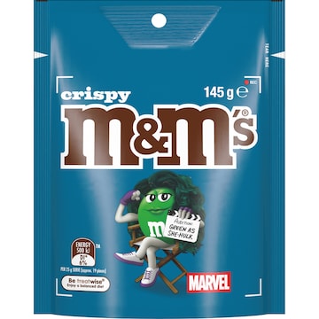 M&M's Crispy Milk Chocolate Snack & Share Bag 145g