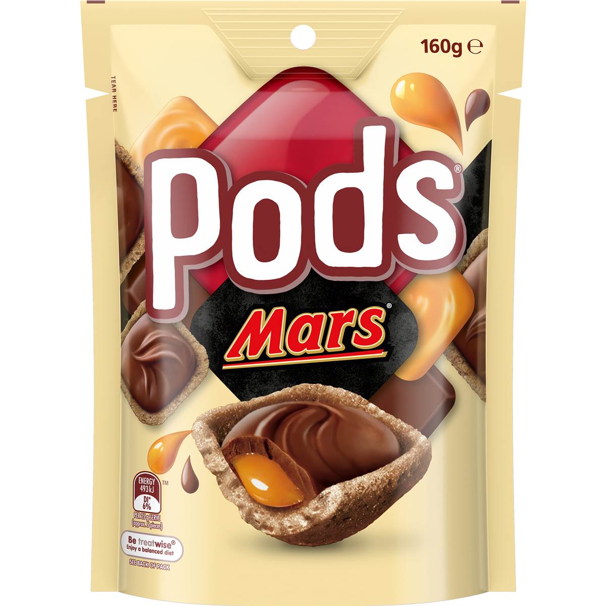 Pods Mars Chocolate Snack & Share Party Bag 160g