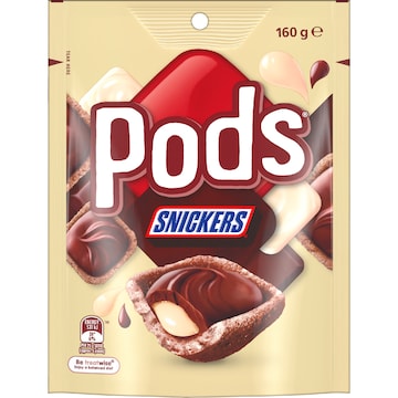 Pods Snickers Chocolate Snack & Share Party Bag 160g