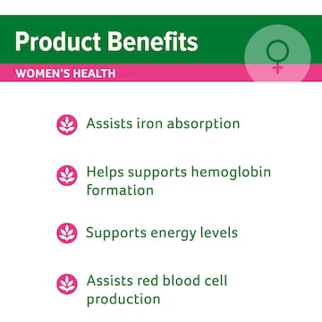 Cenovis Iron Plus Tablets For Women's Health 80 pack