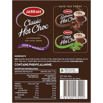 Jarrah Classic Hot Chocolate 10 pack