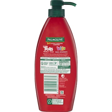 Palmolive Kids 3 in 1 Strawberry Shampoo Conditioner & Body Wash Trolls 700mL