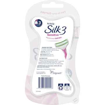 Schick Silk 3 Womens Sensitive Disposable Razors 4 pack