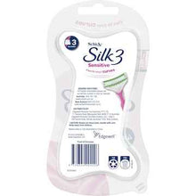 Schick Silk 3 Womens Sensitive Disposable Razors 4 pack