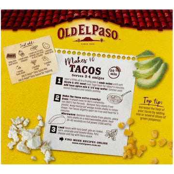 Old El Paso Jumbo Taco Shells 10 pack