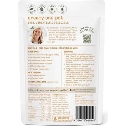 Simply Wholesome Pantry Creamy One Pot  All Natural Recipe Base 175g