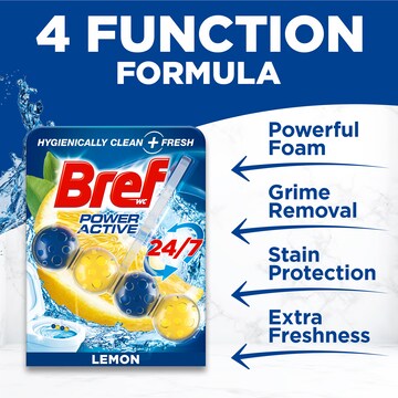 Bref Power Active Lemon Toilet Cleaner Block 50g