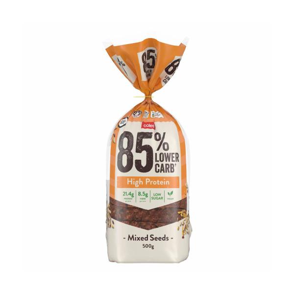 COLES 85% LOWER CARB HIGH PROTEIN LOAF