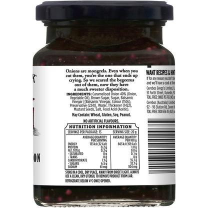 F.Whitlock & Sons Caramelised Onion Relish 275G