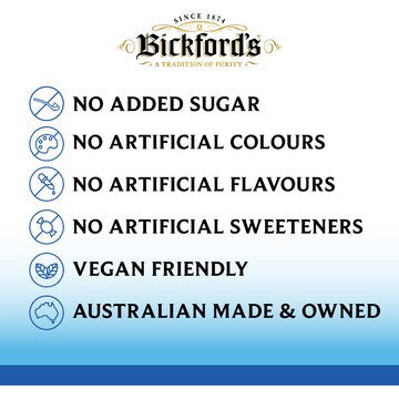 Bickford's No Added Sugar Lime 750mL