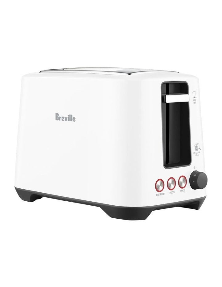 The Lift & Look Plus 2 Slice Toaster White BTA360WHT