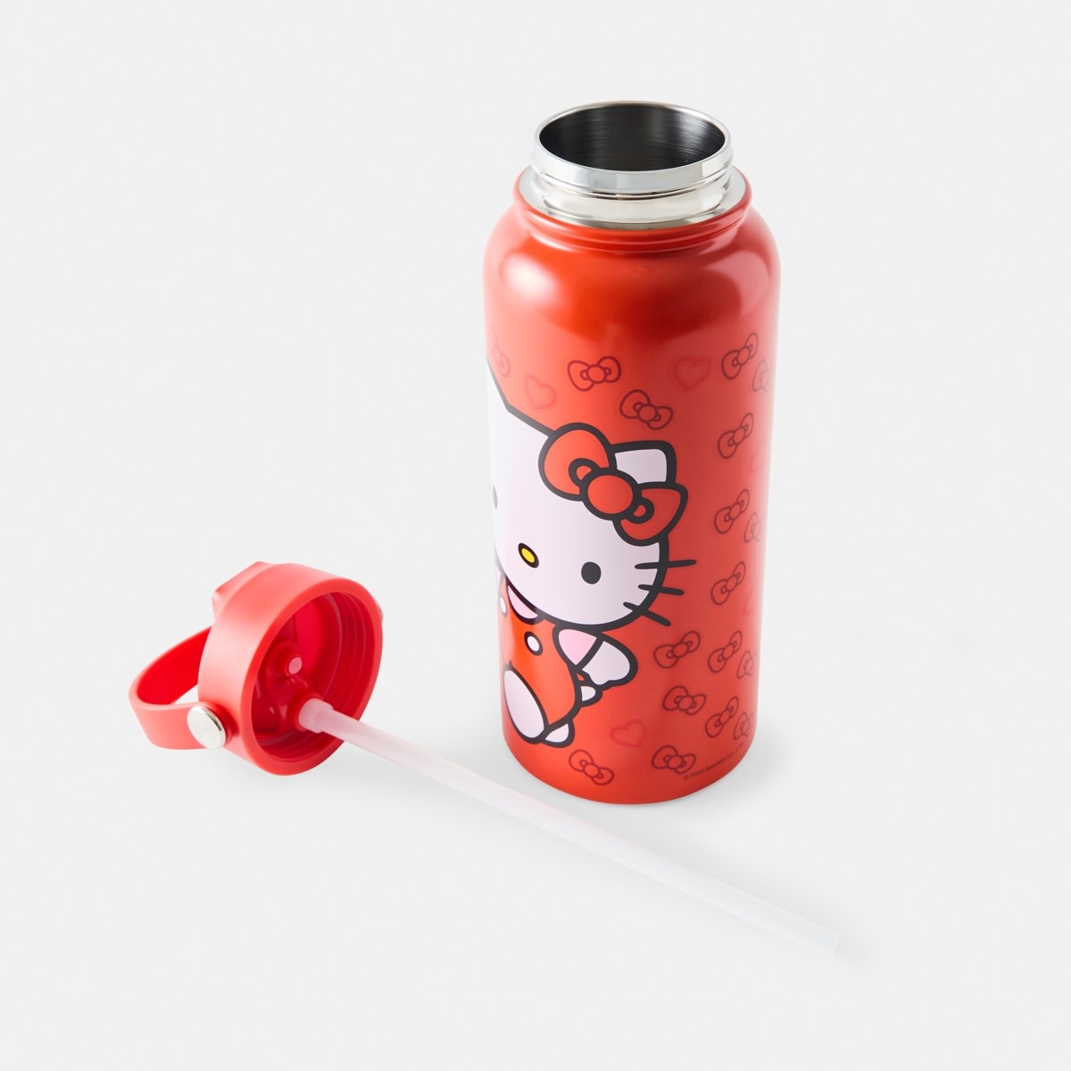 946ml Red Hello Kitty Stainless Steel Cylinder Drink Bottle